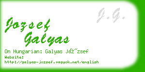 jozsef galyas business card